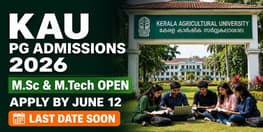 KAU Masters Programmes RF Mode Admission 2026 Open Apply by June 12